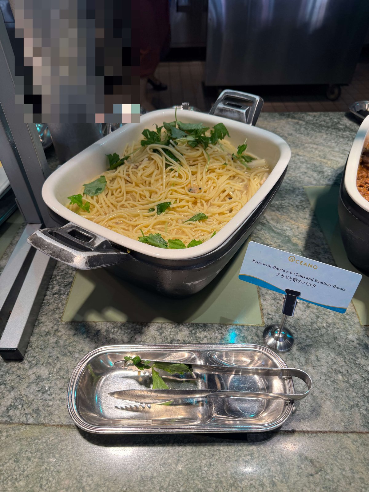 アサリと筍のパスタ