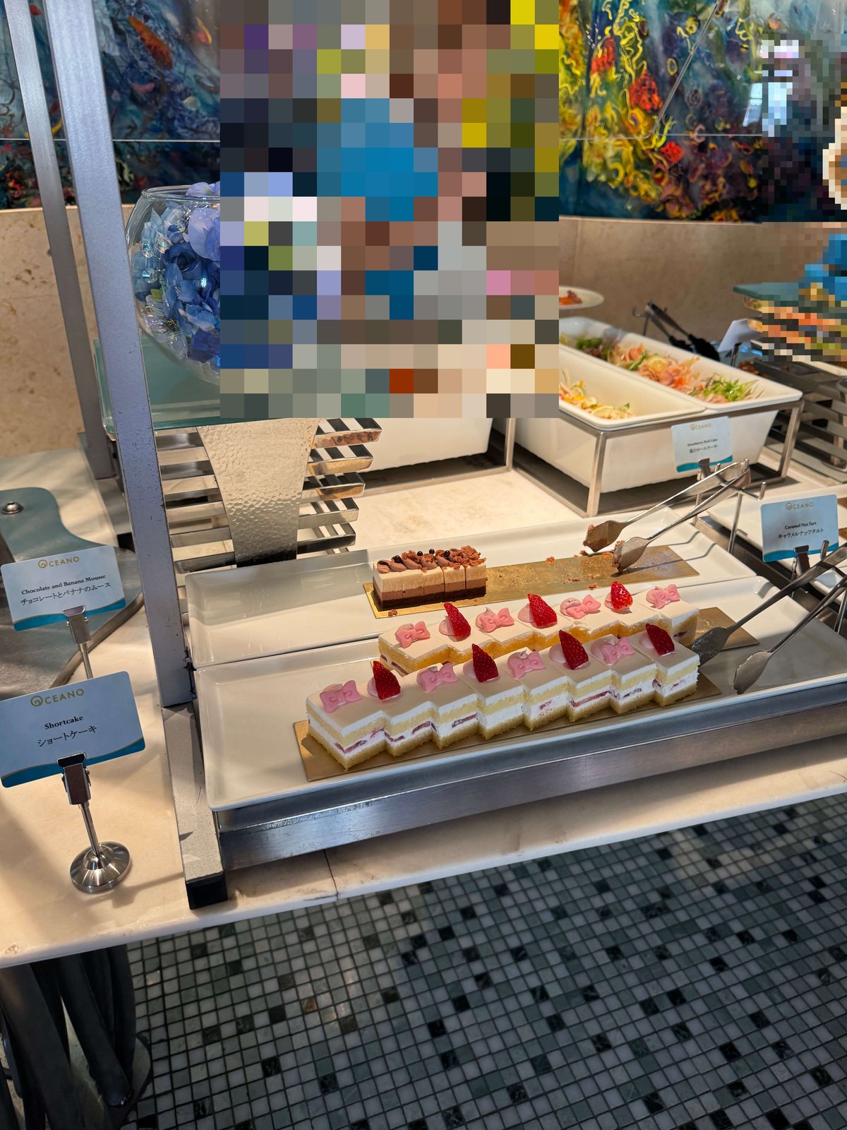 ショートケーキ・チョコレートとバナナのムース